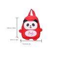 Cartoon Panda Children Backpack Portable Anti-lost Adjustable Kindergarten Backpack School Bag Mini Children School Bag Toddler. 