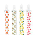 4pcs/pack Baby Pacifier Clip Pacifier Holders Washable with Beautiful Patterns for Baby Boys Girls. 