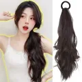 Heat Resistant Ponytail Hairpiece - 50cm Length, Brown/Black Colors. 