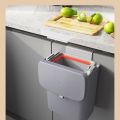 Home Bathroom Packaging Wastebasket Automatic Hanging Wall-Mounted Kitchen Trash Cans Creative Trash Supplies Wall Hanging. 