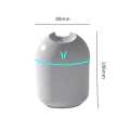 250ML Mini White Ultrasonic Air Humidifier Romantic Light USB Essential Oil Diffuser Car Purifier Aroma Anion Mist Maker. 