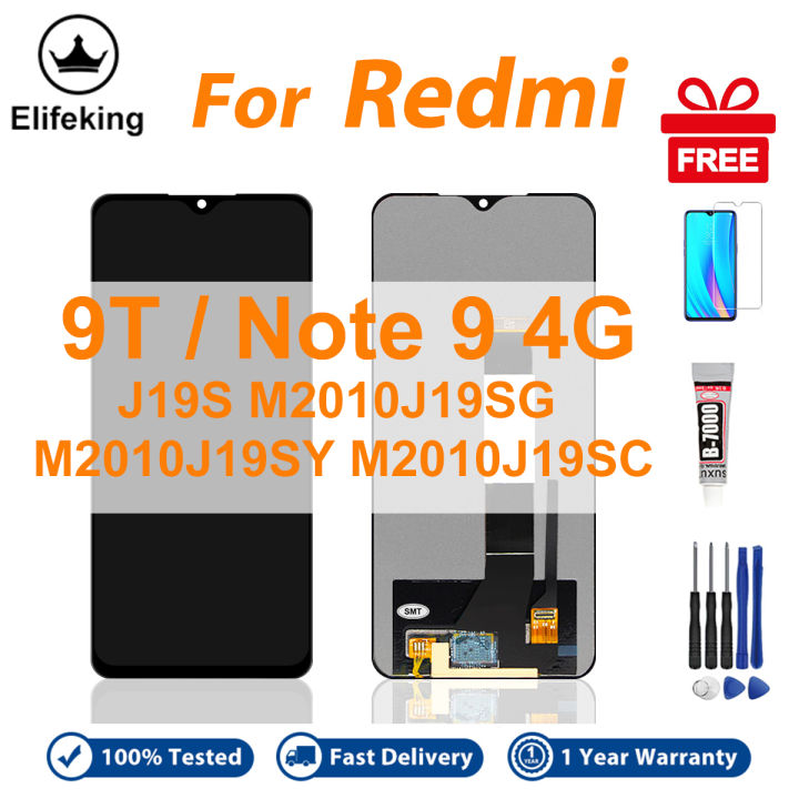 LCD No Frame For Xiaomi Redmi 9T Note 9 4G Display Touch Screen Digitizer Assembly Replacement Parts M2010J19SG