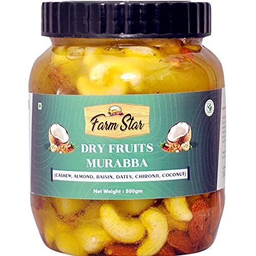 Dry Fruits Murabba |Made with Cashew, Almond, Raisin, Dates, Chironji, Coconut (500gram) (FROM INDIA) JEZ