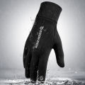 Touch Screen Men Cycling Gloves Waterproof Winter Bicycle Gloves Riding Glove. 