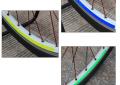 Bicycle reflector Fluorescent Bike Bicycle Sticker Cycling Wheel Rim Reflective Stickers. 