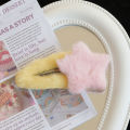 Ins Simple Winter Fashion Korean Cute Fur Star BB Hair Clips Hair Accessories Candy Color Bangs Girls Hair Clips. 