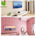1pc Thickened 3D Soft Package Bed Sticker Anti-Collision Self-Adhesive Wall Sticker Diy Tatami Headboard Bedroom Home Decoration. 
