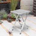 Folding Stool Aluminum Alloy Camp Stool Lightweight Camping Stool Collapsible Stool for Park. 