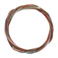 TWEXQNY 2X C105 Rainbow Guitar Strings Nylon Core Colorful Coated Copper Alloy Wound for Acoustic Classical Guitar. 