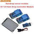 Rain Water Sensor Module Dc 5v 12 Relay Control Module Rain Sensor Water Raindrops Detection Module For Arduino Robot Kit. 