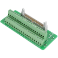 5X IDC40P 40Pin Connector Strip Breakout Board Terminal Block Plug PLC Interface with Bracket, for PLC, DIN Rail Mount. 