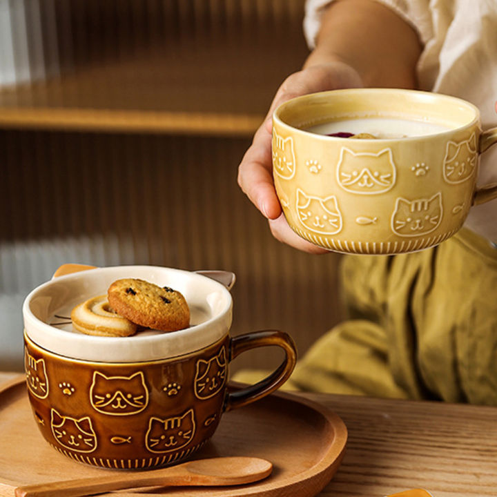 Creative%20Ceramic%20Coffee%20Mugs%20with%20Lid%20Cute%20Cat%20Porcelain%20Cup%20Family%20Breakfast%20Milk%20Juice%20Cup%20Beverage(Yellow)%20-%20Image%205