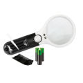 3 LED Light 45X Handheld Reading Magnifying Glass Lens Jewelry Loupe. 