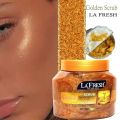 LA FRESH Face & Body Gold Scrub lfbg With Vitamin E 500 Ml for Gold Facial for a Lighter, Softer, Healthier-Looking Skin. 