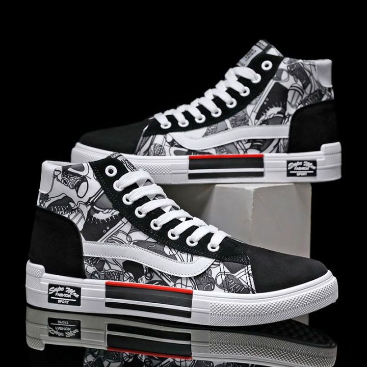 Boys Canvas Shoes2023Spring New Men's Shoes Korean-Style