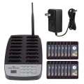 Restaurant Pager System Queuing Calling with 999-channel Keypad Wireless Call 16 Pagers Paging Vibration / Buzzer +. 