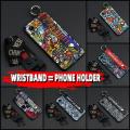 Dirt-resistant protective Phone Case For Samsung Galaxy A03 Core/SM-A032F Fashion Design Lanyard Wrist Strap Back Cover. 