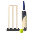 Wooden Cricket Set Cricket bat Stumps and Tennis Ball. 