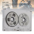 Reel To Reel Blank Cassette Tape Blank Sound Cassette Tape 50 Minutes Normal Bias Double Sided Transparent Box for Music Recording. 