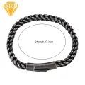 Chain Length Bracelet Stylish Stainless Steel Men's Bracelet Retro Punk Design for Vacation Work Daily Wear Perfect Gift for Anniversary Birthday Thick Chain Bangle Jewelry Durable Bracelet. 
