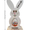 Three-Dimensional Wooden Easter Rabbit Reuse Woodiness Woodinessthree-Dimensional Standing Bunny Wood Craft Ornaments Wood. 