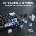 AULA F3261 RGB USB Mini Mechanical Gaming Keyboard Red Switch 61 Keys Wired detachable cable,for Six languages layout. 