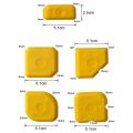 Caulk Tools Applying Grout Scraper Tool 5× Divisible Plastic Scraper Rubber Sheet Sealing Sewing Tool Silicone Device. 