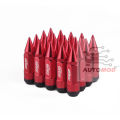 Red 20pcs RASTP Anti Theft Racing Car Tires Spike Lug Nuts,JDM Sytle Anodized Universal Wheel Lug Nuts. 