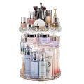 Diamond pattern rotation makeyp box Crystal Acrylic Skin care storage box Organizer makeup holder Cosmetic display Stand Rack. 