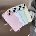 Luxury Candy Color Frame Clear Back Phone Case For iPhone 16 15 14 13 12 Pro Max 11 16PLUS 16PRO Acrylic Shockproof Bumper Cover. 