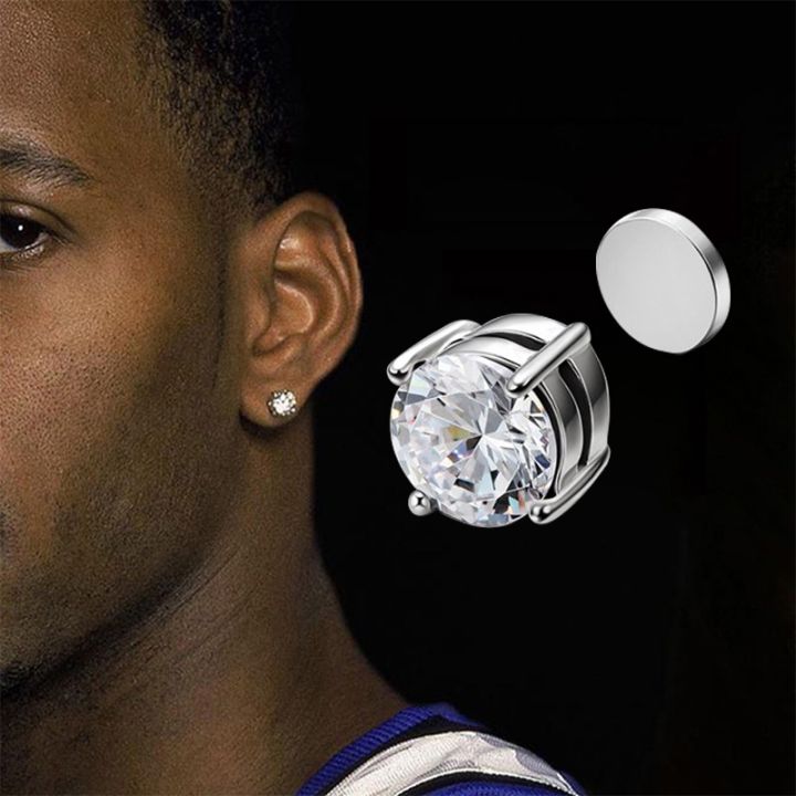 %E3%80%90ThinkWay%E3%80%91Crystal%20Strong%20Magnetic%20Ear%20Stud%20Clip%20Earrings%20for%20Men%20and%20Women%20Punk%20Round%20Zircon%20Magnet%20Earrings%20Non%20Piercing%20Jewelry%20-%20Image%204