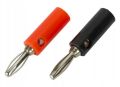 Banana Jack Plug Connector Male Red and Black Pair-4mm. 