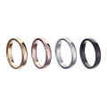 【Mega Sale】Popular Jewelry Metal Smooth Ring Waterproof Furnace Vacuum Electroplated Rose Gold Ring Black Stainless Steel Ring for Women. 