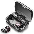 M10 Bluetooth Earbuds TWS Mini Earphone with LED Digital Display Gaming Touch Waterproof Wireless Bluetooth Headphone Charging Box with Power Bank store Airpods Inpods Airdots M90 M19 I12 I7s. 