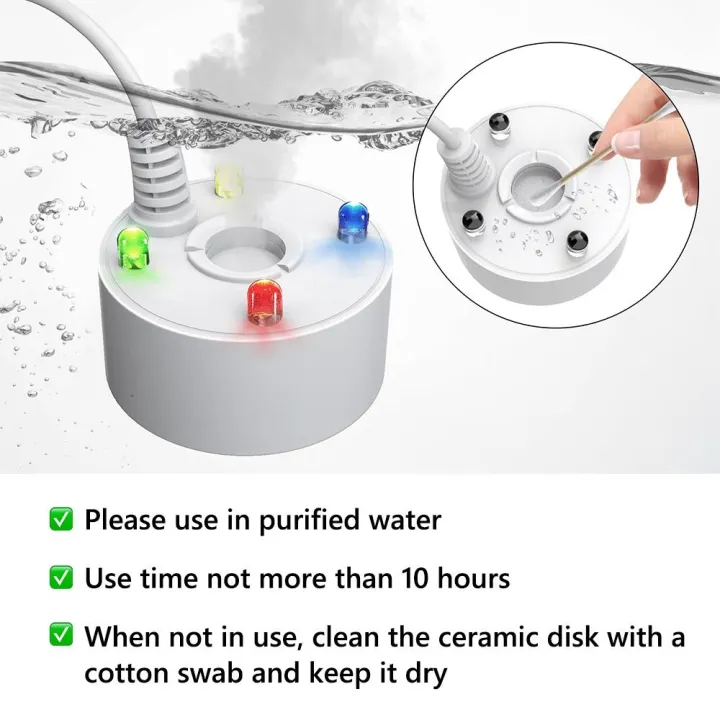 Portable Splashproof USB Mist Maker White Mini Mist Maker Fogger ...