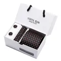 【BestGO】5Pcs Men Handkerchief Cuff Button Necktie Suit Wedding Party Accessories Gift. 