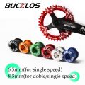 BUCKLOS 6.5/8.5mm Crankset Bolts AL7075 Aluminum Alloy Bike Chainring Screw Single Double Chainwheel Bolts. 