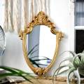 Nordic Retro Hanging Wall Oval Mirror Makeup Mirror Bath. 
