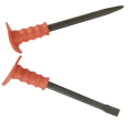 2Pcs Cold Chisel Set 10 and 12 Inches Cold Chisels Set Pointed and Flat Chisel Concrete Metal Wood 2 Piece. 