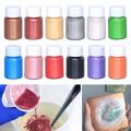 Mica Powder Paint 18 Colors Pearlescent Epoxy Resin Glitter Jewelry Crafts Candle Effect Dye Accessory Pigment DIY With Shi X0F7. 
