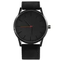 Leather Stripe Luxury Watch: Rich And Elegant Look For Gents. 