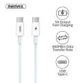 Remax Chaining Series RC-135C Type-C to Type-C PD Charge 18W Fast Charging Data Cable 5A Output Supe. 