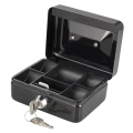 Mini Safe Cash Box Lock Box Metal Security Box with Key Sturdy for Coin Bank Money Bank Portable for Coin Collection. 