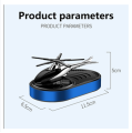 Helicopter Solar Car Air Freshener Rotation Zinc Alloy Car Perfume Diffuser Ornament for Vehicles. 