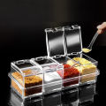 Spice rack crystal seasoning box. 