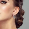 2023 Brand New 925 Silver Earring Original Brand Round Rose Gold Earrings Hoop Type Fashion Women Exquisite Stud Earrings Gift. 