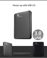 WD Western Digital Elements External Hard Disk Enclosure Usb3.0. 