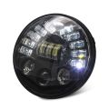 Jeep Wrangler 97-18 7-inch 85W LED Headlamp Upgrade - black. 