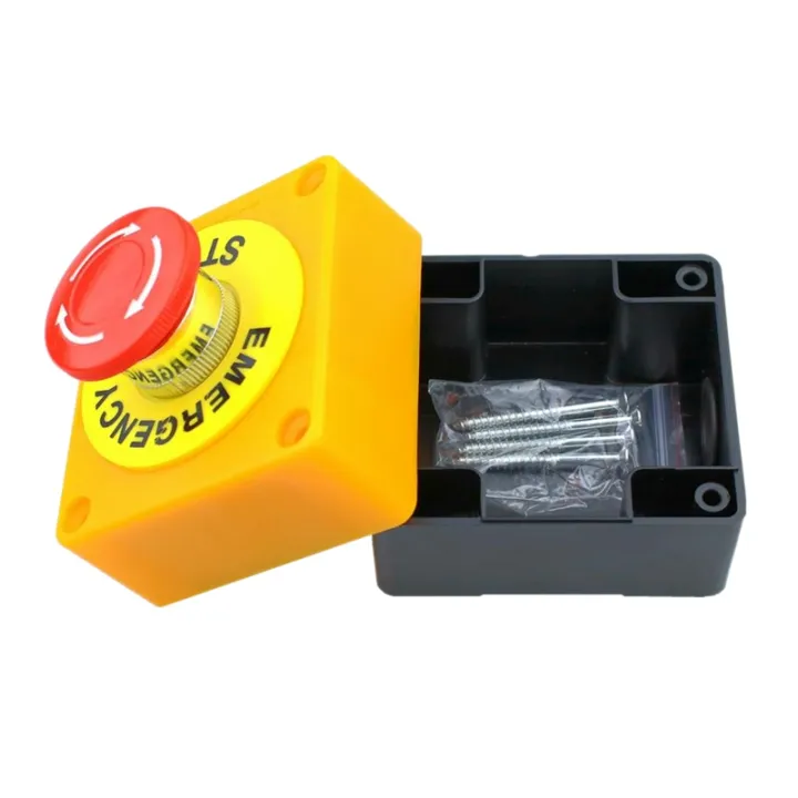 2Pcs%20Red%20Mushroom%20Emergency%20Stop%20Shut%20Off%20Push%20Button%20Switch%20No%20+%20Nc%2022Mm%20Cnc%20Gecko%20-%20Image%203