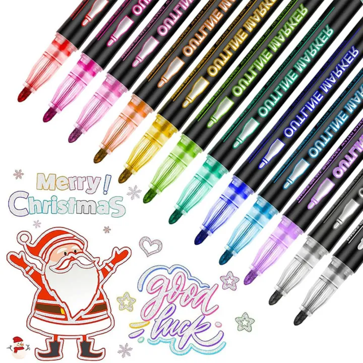 Self-Outline%20Graffiti%20Pen%20Lightstick%20Glitter%20Coloring%20Outline%20Markers%20Metallic%20Double%20Line%20Metallic%20Markers%20for%20Art%20Art%20-%20Image%205